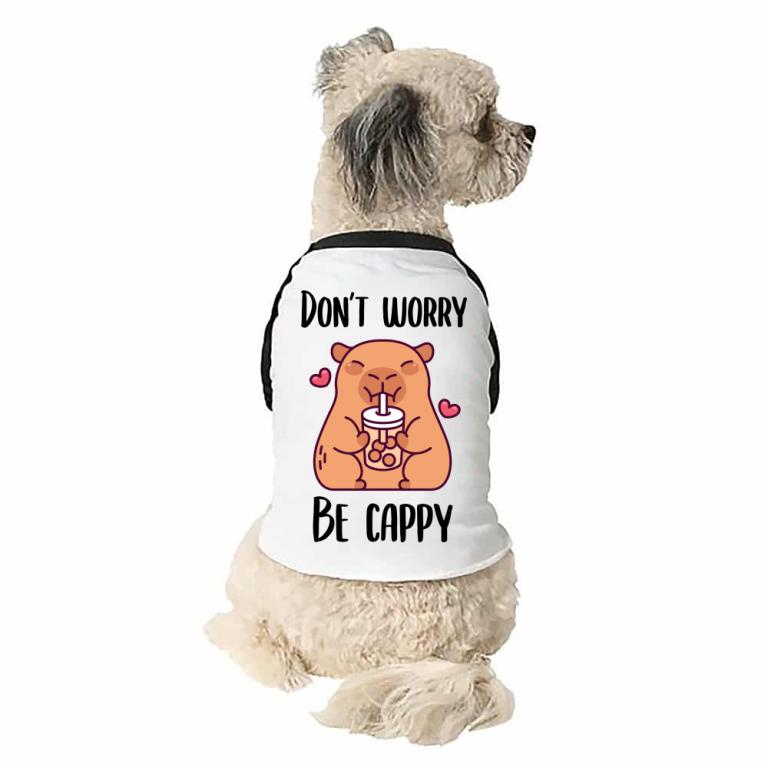 Don't worry be cappy - Dog T-shirt