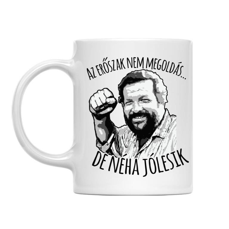 Az erőszak nem megoldás - Bögre