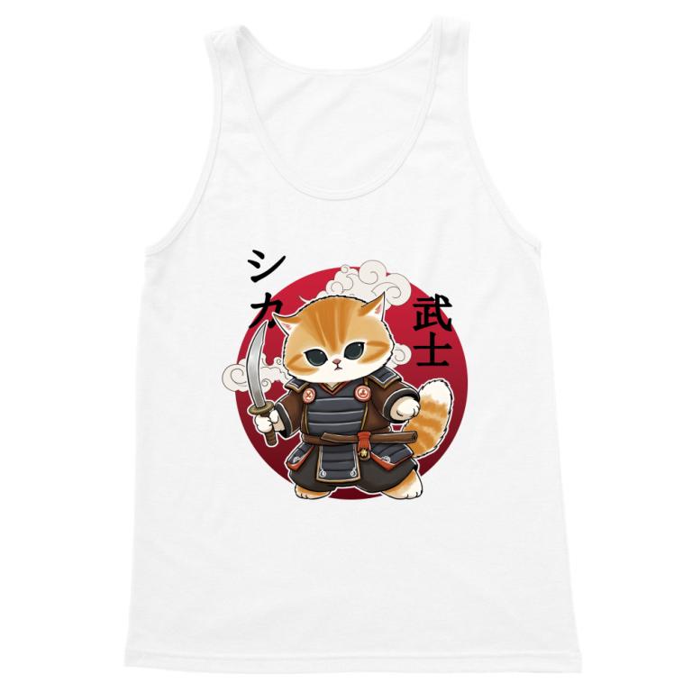 Cute samurai cat