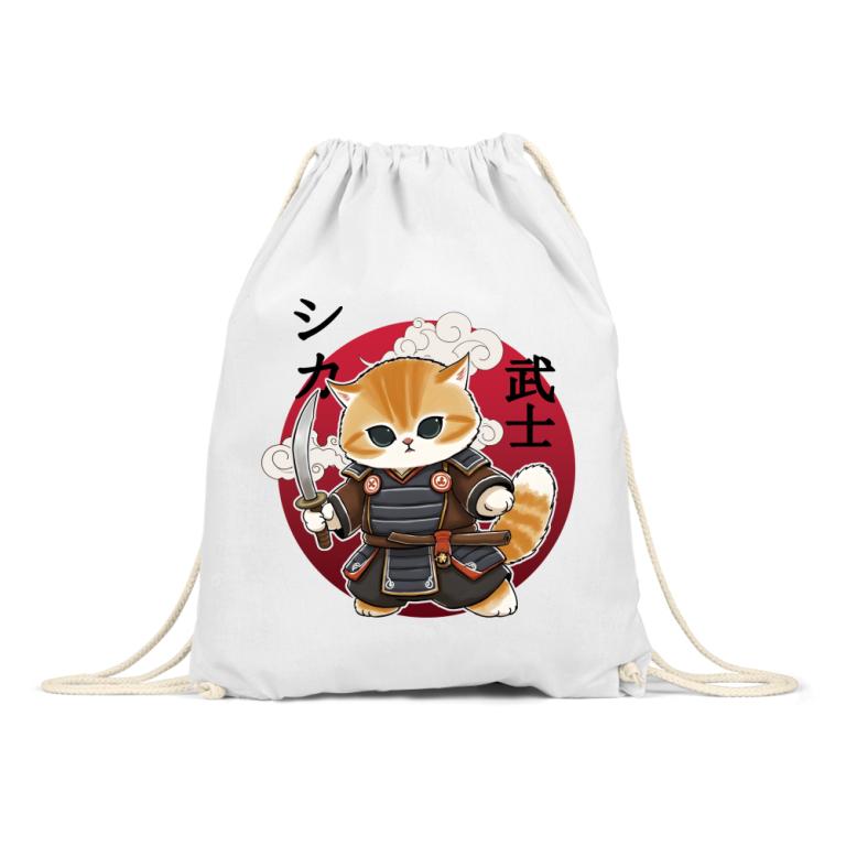 Cute samurai cat