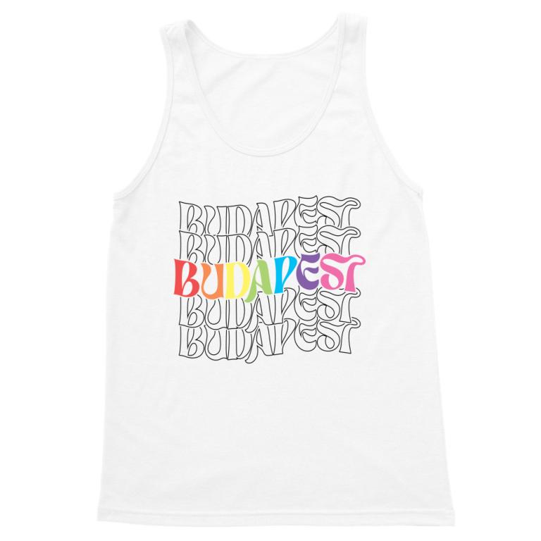 Budapest szivárványos felirat