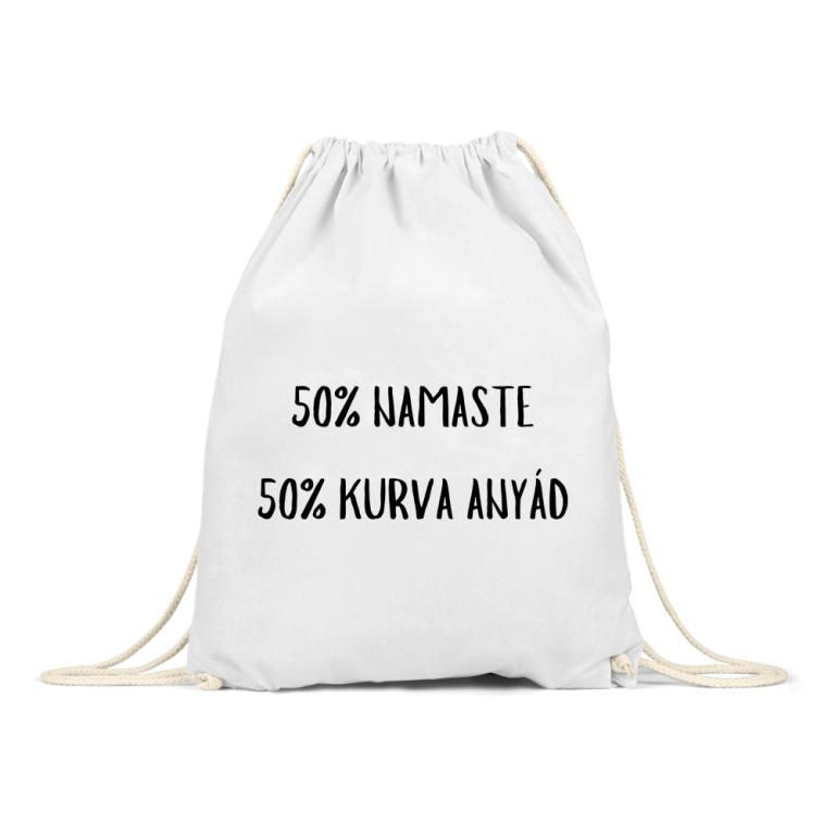 50% Namaste 50% Kurva anyád - Tornazsák