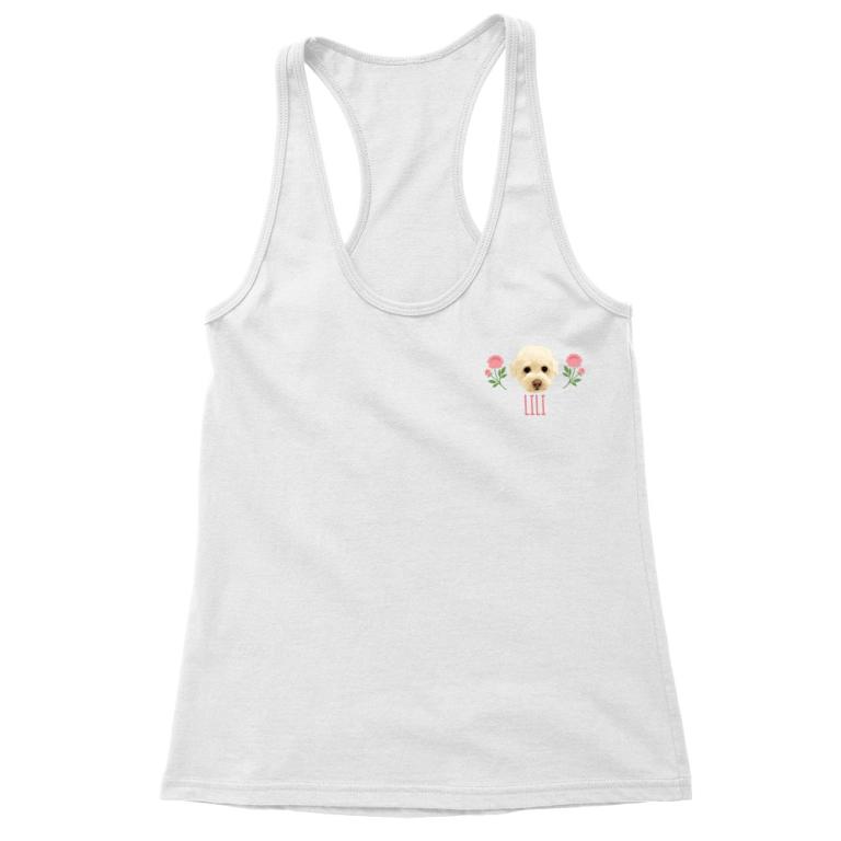 Pet heart print with name and flowers – MyLifePlus