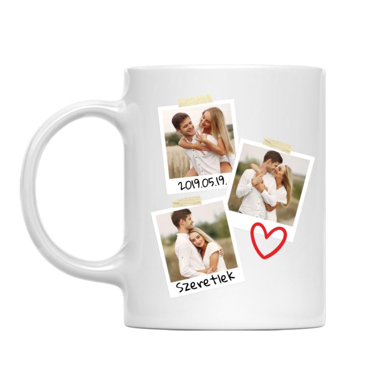 Polaroid fotók - kézzel írható, AJÁNDÉK TEXTILFILCCEL - MyLife Plus