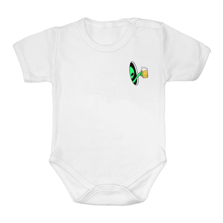 Beer-Drinking Alien – Paired Heart Print