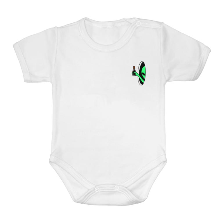 Wine-Drinking Alien – Paired Heart Print