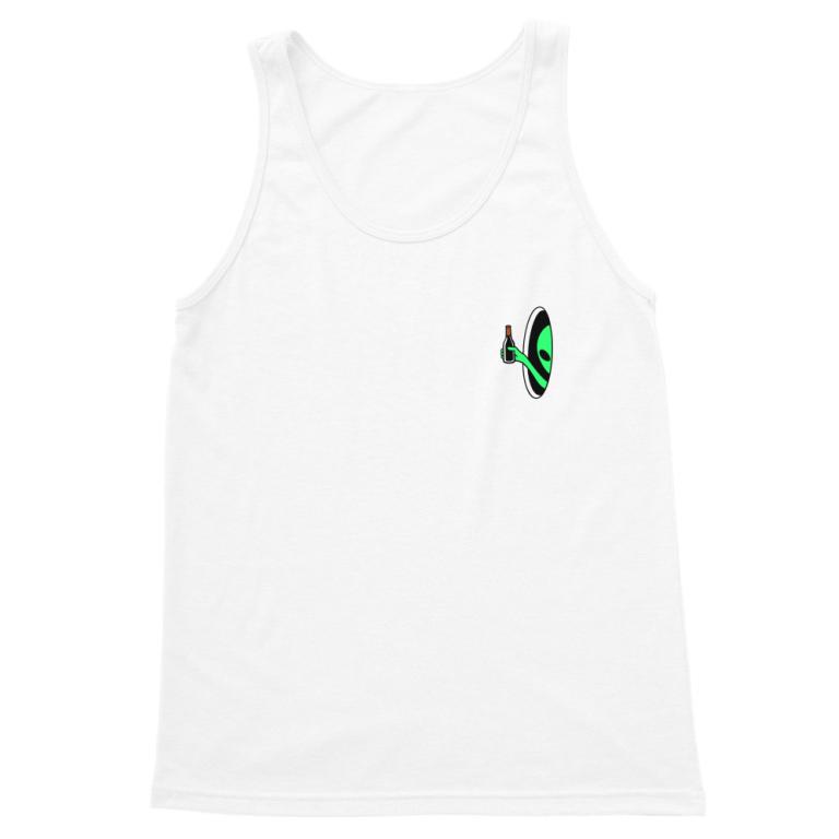 Wine-Drinking Alien – Paired Heart Print