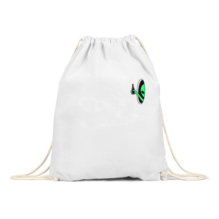 Wine-Drinking Alien – Paired Heart Print