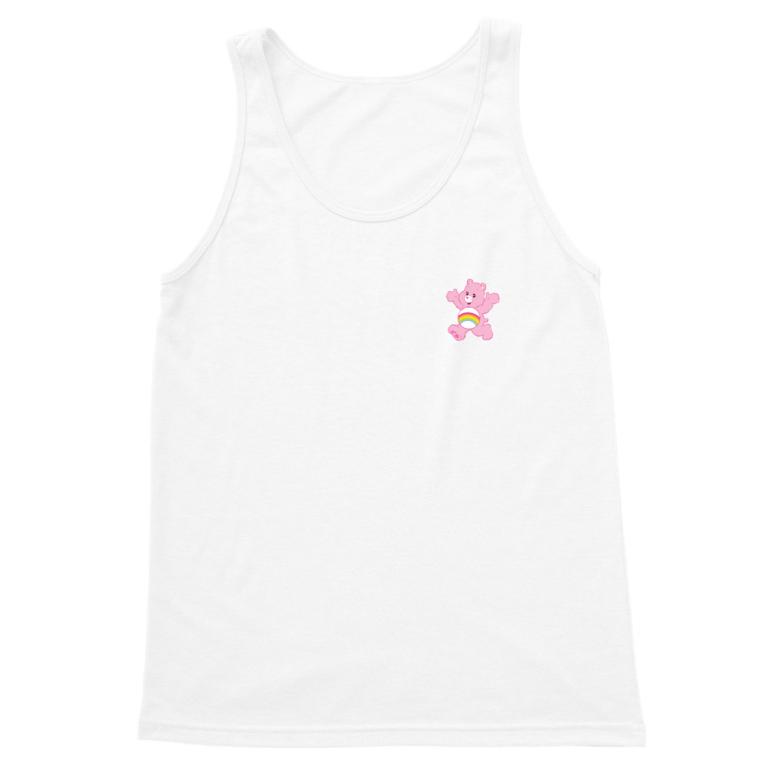 Pink Care Bear - couple heart print