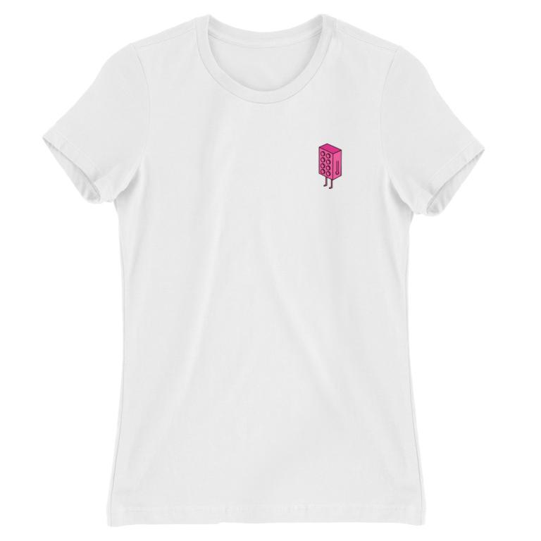 Lego hug - pink - cuople heart print