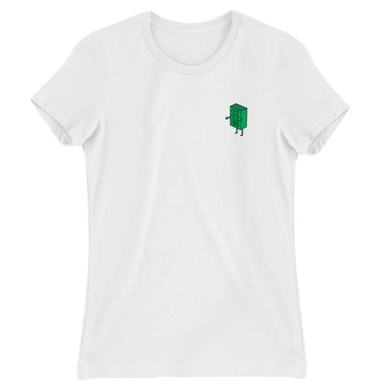 Lego hug - green - couple heart print
