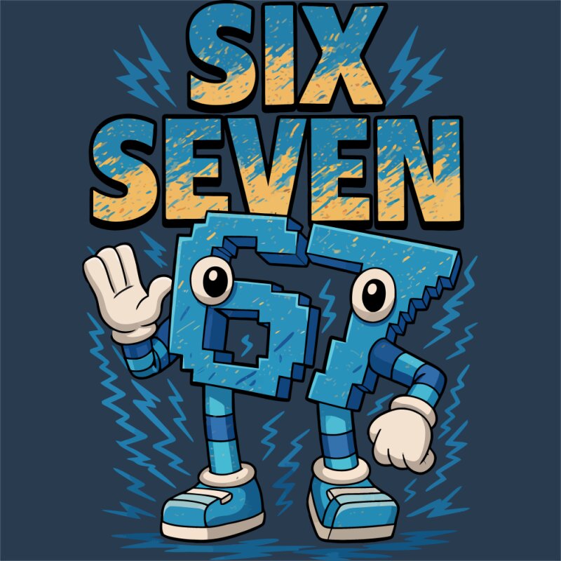 Six Seven színes számok
