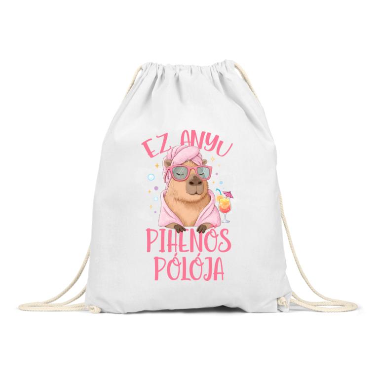 Anyu pihenős pólója - Capybara - Tornazsák