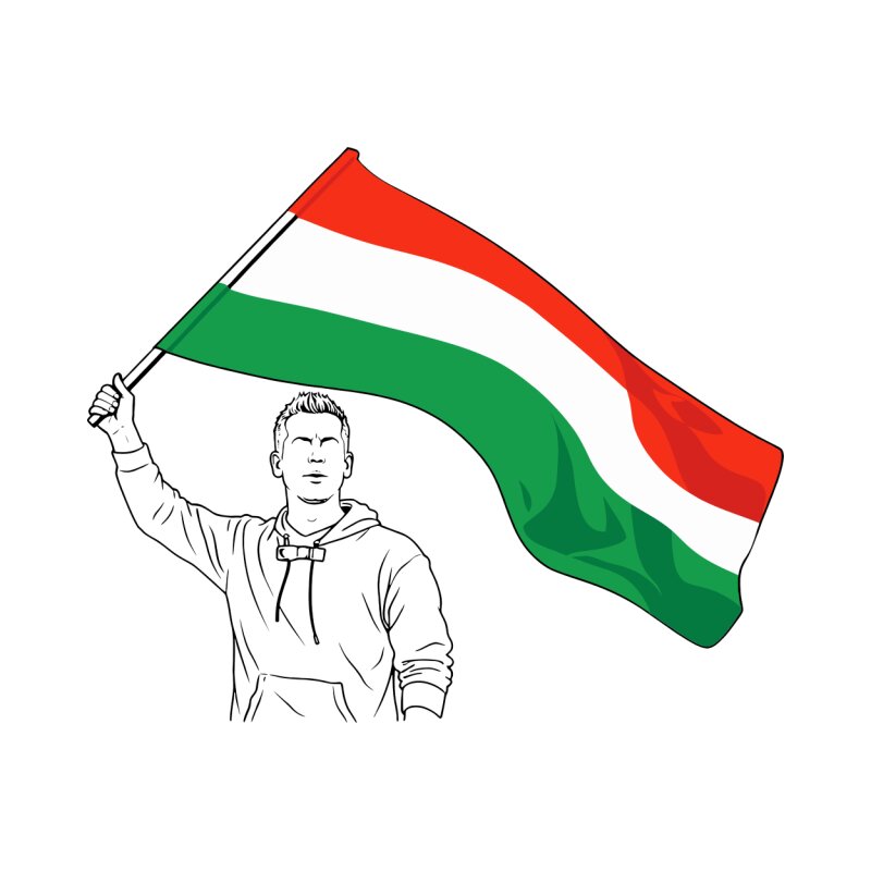 Magyar Péter - Zászló