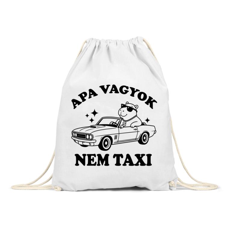 Apa vagyok nem taxi - minimal - Tornazsák