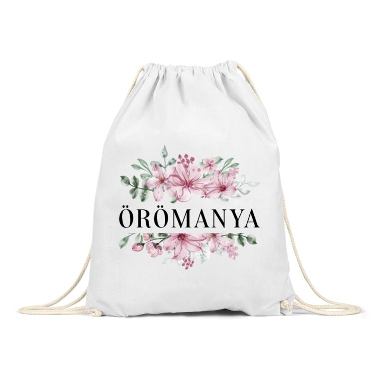 Örömanya - Virágos - Tornazsák