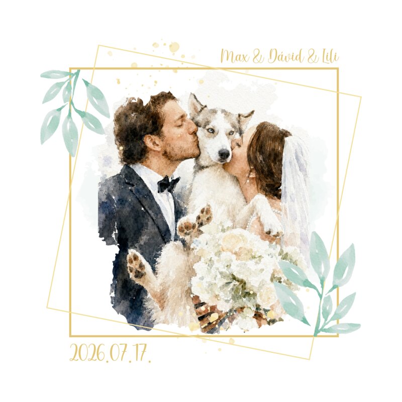 Wedding Aquarell Splash - MyLifePlus