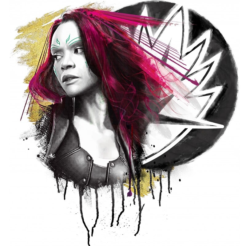 Gamora splash - Design preview