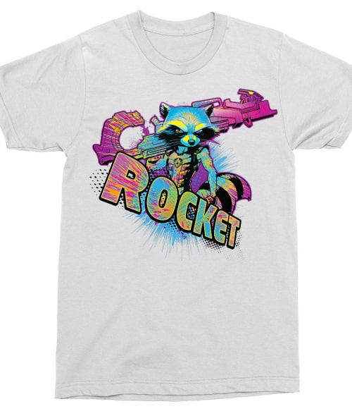 Retro Rocket Póló - Ha Guardians of the Galaxy rajongó ezeket a pólókat tuti imádni fogod!