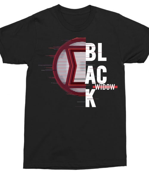 Black Widow Badge Fekete Özvegy Póló - Marvel