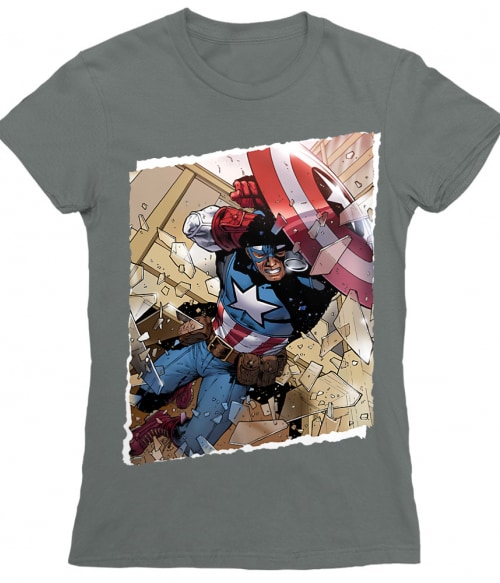 Captain America jump Marvel Női Póló - Marvel