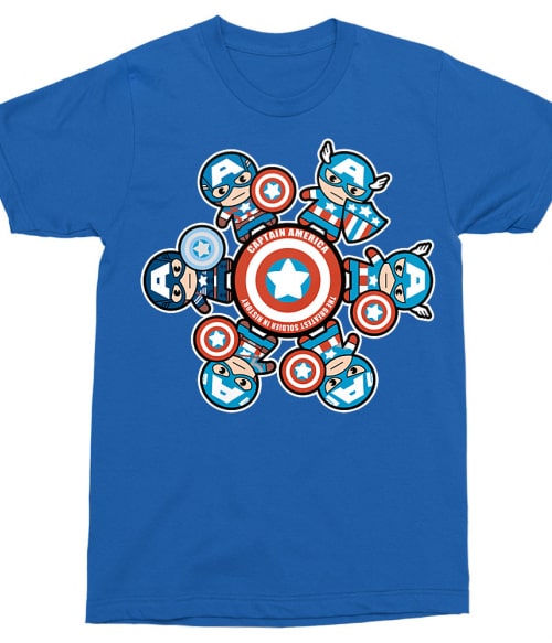 Captain America kawaii Amerika kapitány Póló - Marvel