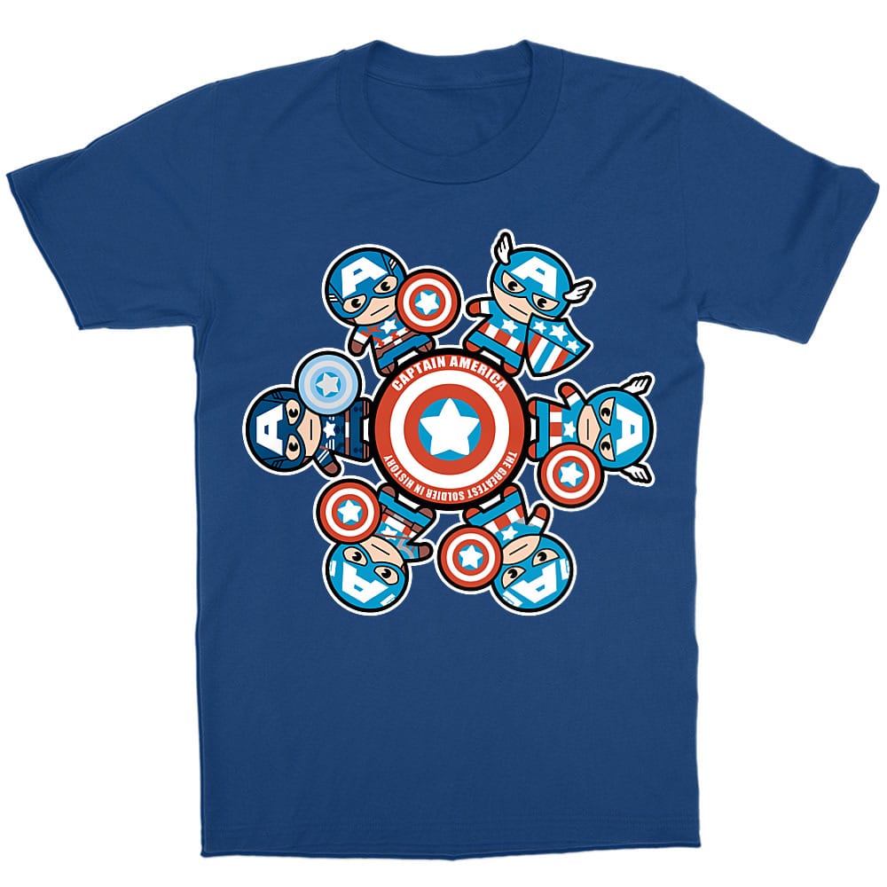 Captain America kawaii Fashion Gyerek Póló