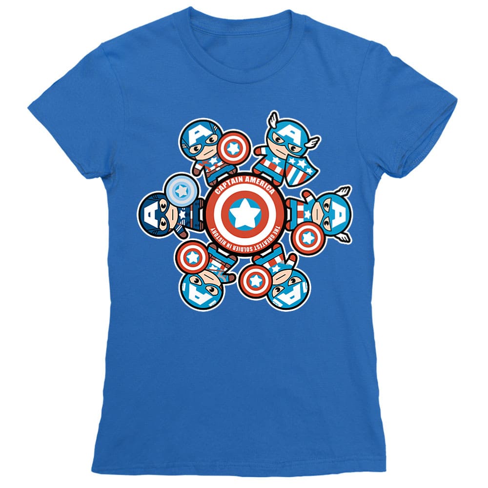 Captain America kawaii Fashion Női Póló