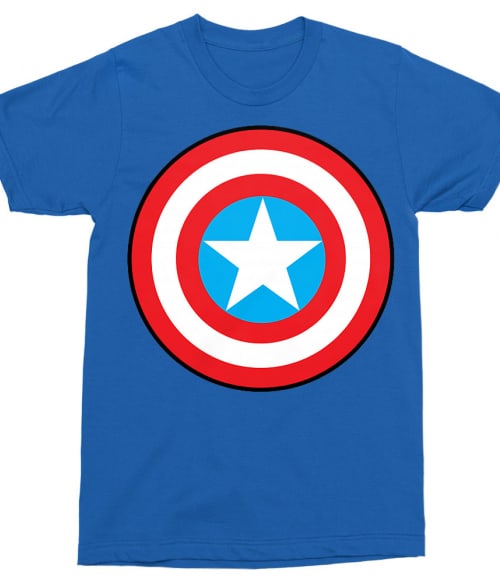 Captain America simple logo Póló - Ha Captain America rajongó ezeket a pólókat tuti imádni fogod!