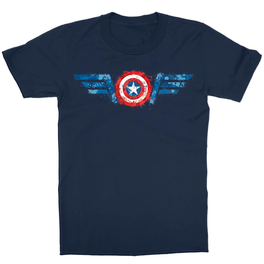 Captain America splash logo Fashion Gyerek Póló