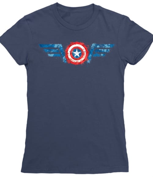 Captain America splash logo Marvel Női Póló - Marvel
