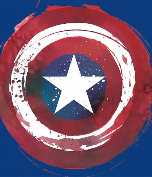 Painted shield Póló - Ha Captain America rajongó ezeket a pólókat tuti imádni fogod!