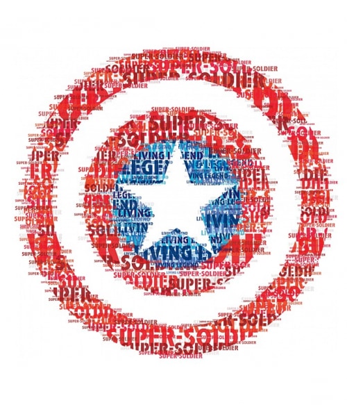 Text Shield Marvel Marvel Marvel Pólók, Pulóverek, Bögrék - Marvel