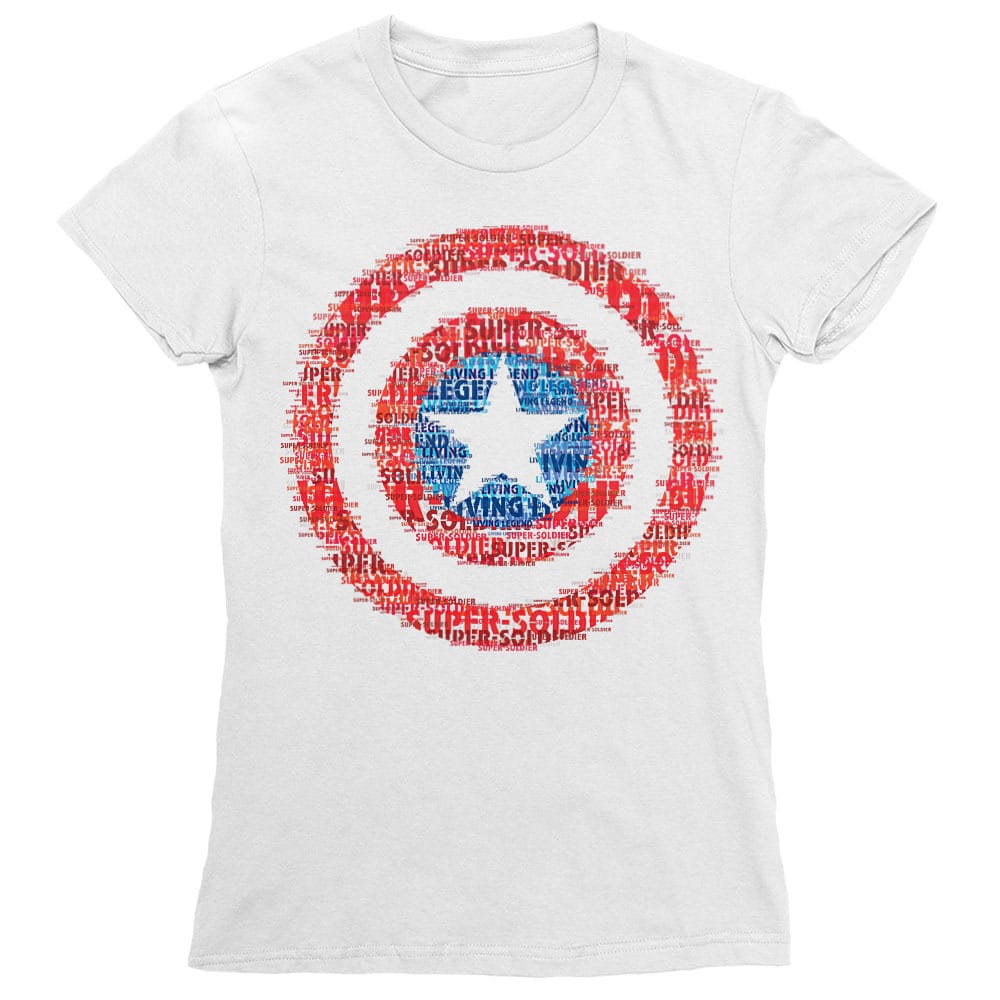 Text Shield Fashion Női Póló