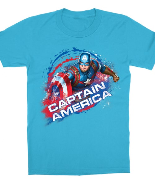 Captain America Splash Marvel Gyerek Póló - Marvel