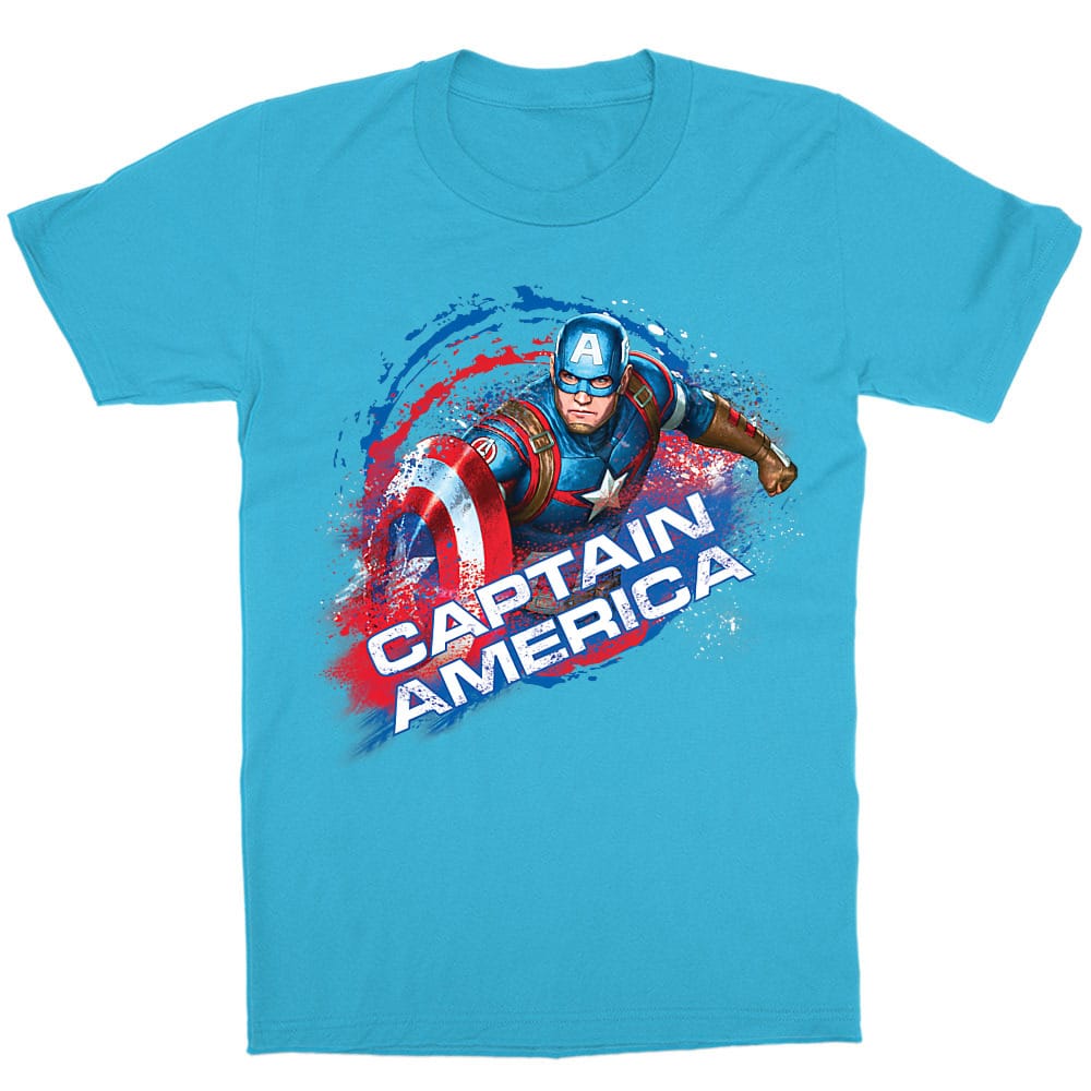 Captain America Splash Fashion Gyerek Póló