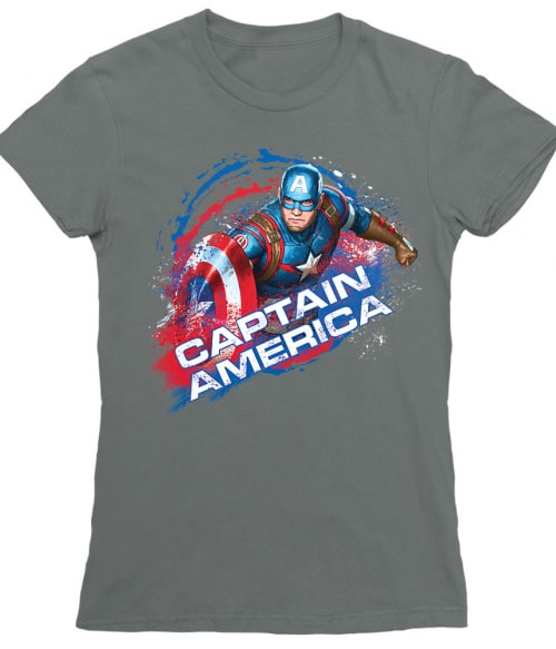 Captain America Splash Marvel Női Póló - Marvel