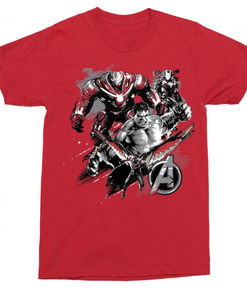 Avengers Team Grunge Póló - Ha Avengers rajongó ezeket a pólókat tuti imádni fogod!