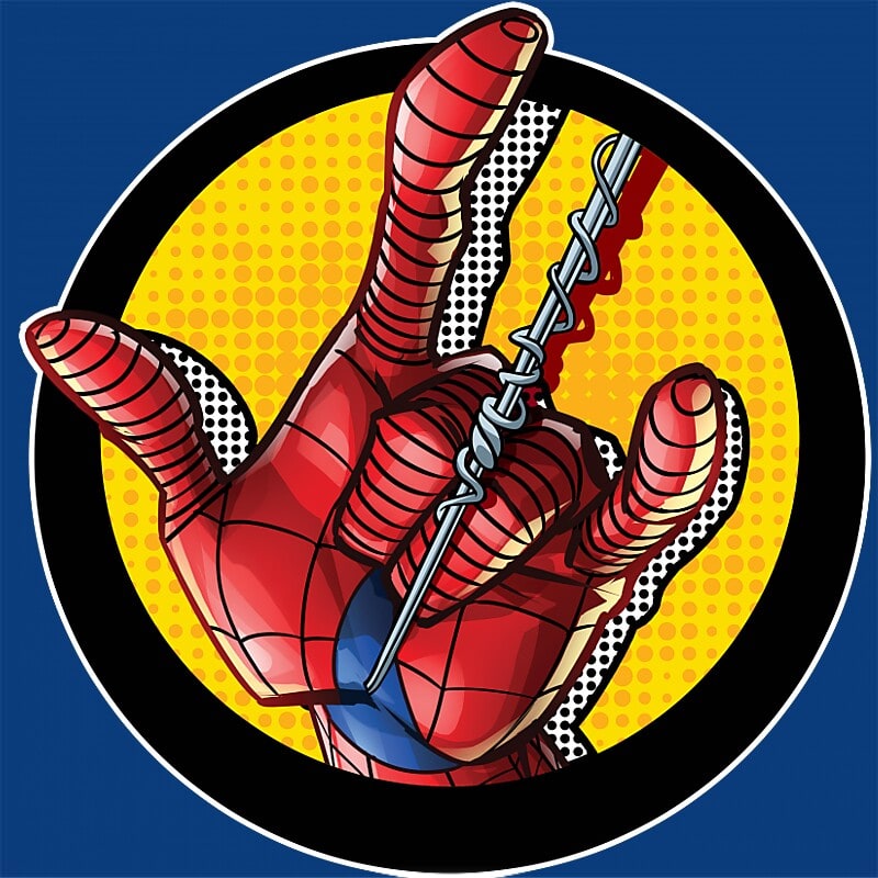 Spider-Man hand