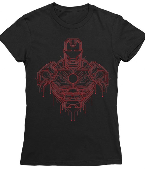 Iron Man circuit Marvel Női Póló - Vasember
