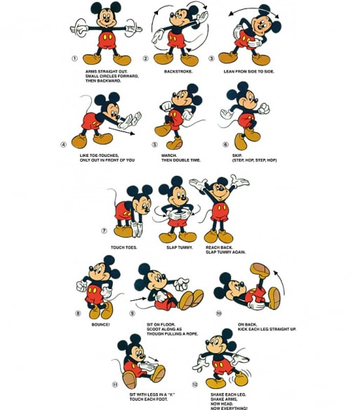 Mickey Training Mickey Egér Mickey Egér Mickey Egér Pólók, Pulóverek, Bögrék - Mickey Egér