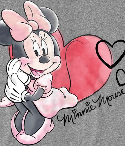 Minnie Mouse Watercolor Mickey Egér Mickey Egér Mickey Egér Pólók, Pulóverek, Bögrék - Mickey Egér