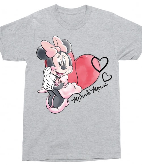 Minnie Mouse Watercolor Mickey Egér Póló - Mickey Egér