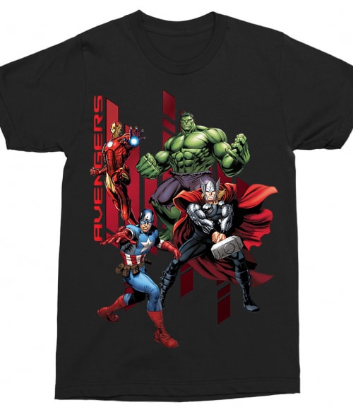 Avengers Stripes Póló - Ha Avengers rajongó ezeket a pólókat tuti imádni fogod!