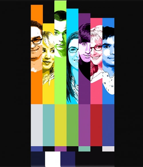 The Big Bang Theory Colors Agymenők Pólók, Pulóverek, Bögrék - Sorozatos