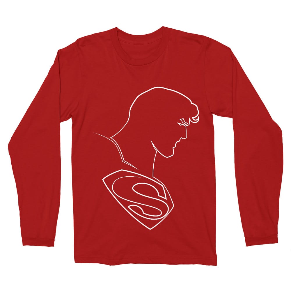 Superman lineart Férfi Hosszúujjú Póló