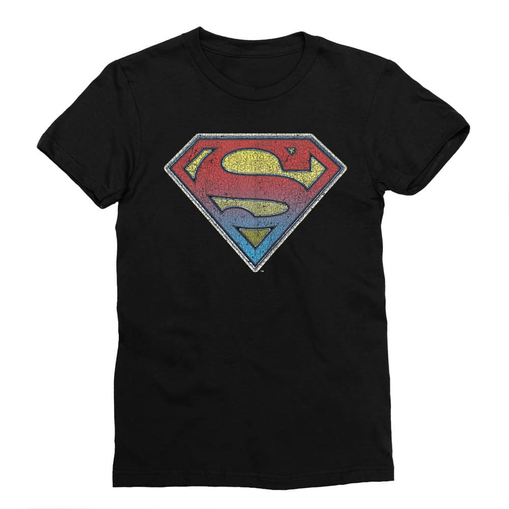 Superman gradient logo Férfi Testhezálló Póló