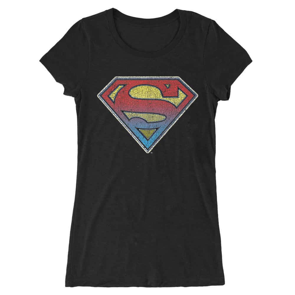 Superman gradient logo Női Hosszított Póló
