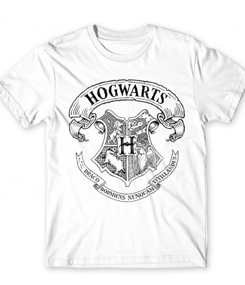 Hogwarts outline logo Harry Potter Póló - Harry Potter