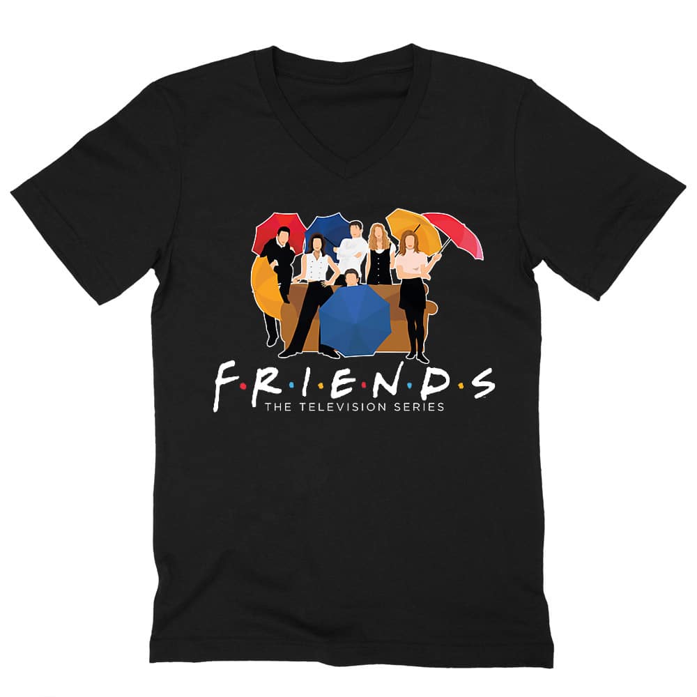 Friends Team Férfi V-nyakú Póló